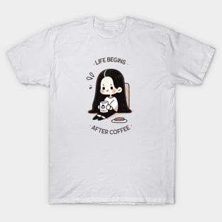 Life Begins After Coffee // For Coffee Lovers T-Shirt